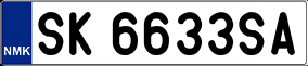 Trailer License Plate